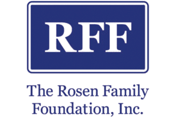 The logo representing the Rosen Family Foundation's generous sponsors.