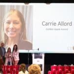 Carrie Allord Receiving The Golden Apple