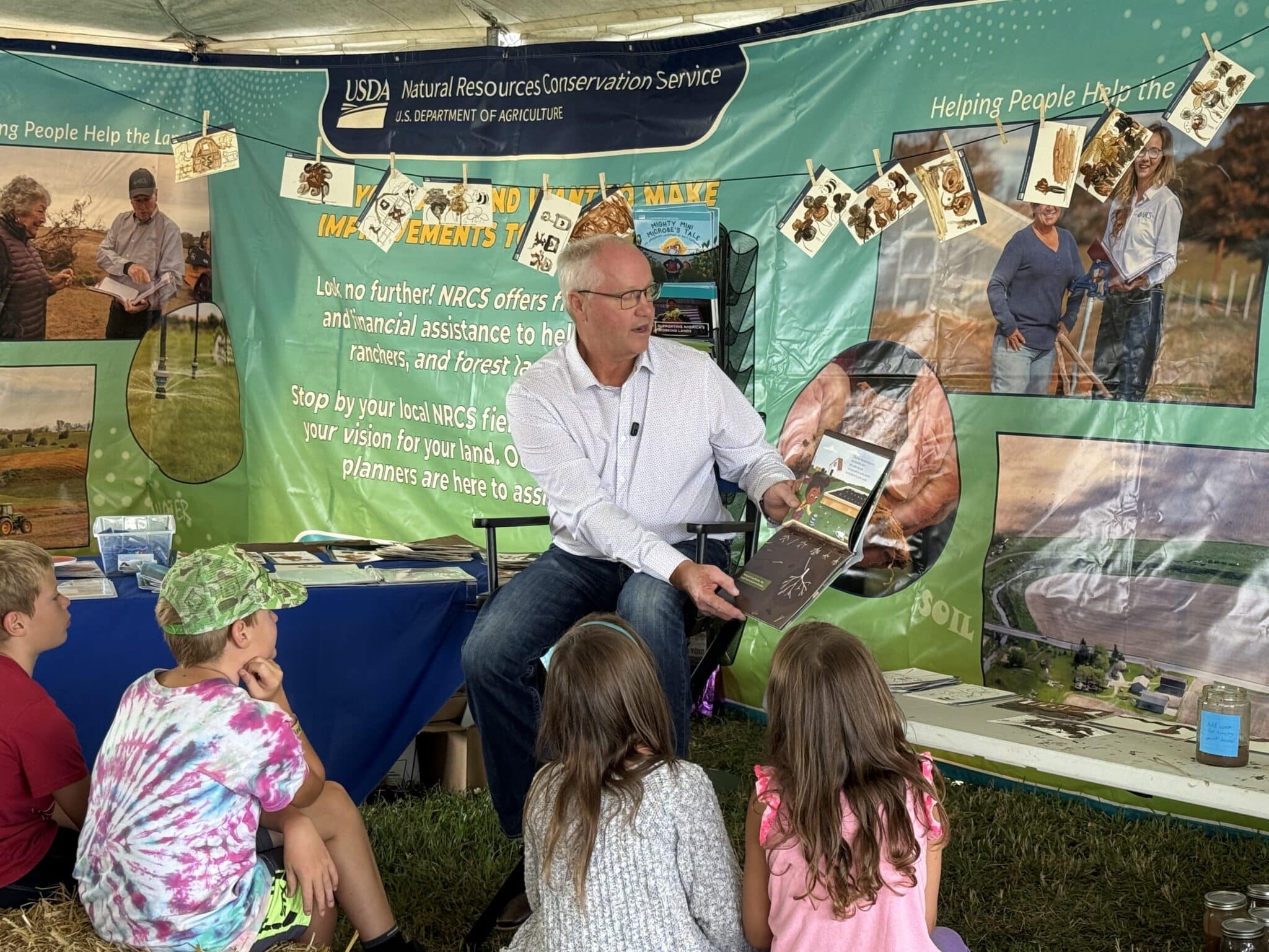 Reading during FarmFest 2026